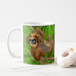 Alberner Faultier in einem Baum Kaffeetasse