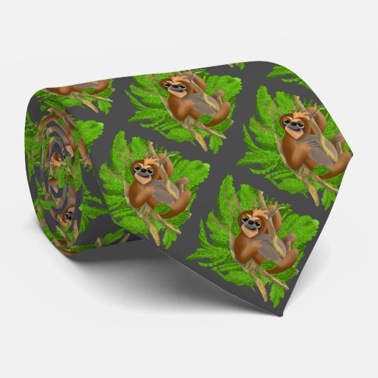 Alberner Faultier in einem Baum Krawatte (Gerollt)