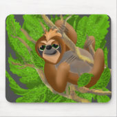 Alberner Faultier in einem Baum Mousepad (Vorne)