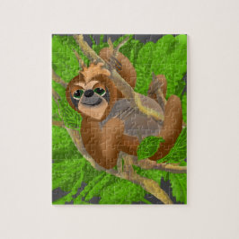 Alberner Faultier in einem Baum Puzzle