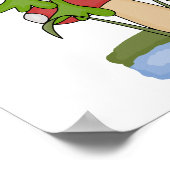 alberner Frosch im Pilz Poster (Ecke)