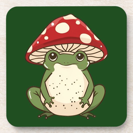 Alberner Froschfliegenpilz Getränkeuntersetzer (Vorderseite)