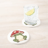 Alberner Froschfliegenpilz Getränkeuntersetzer (Seite)