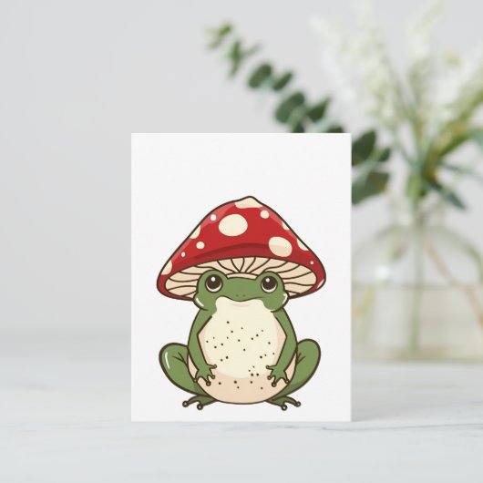 Alberner Froschfliegenpilz Postkarte (Stehend Vorderseite)