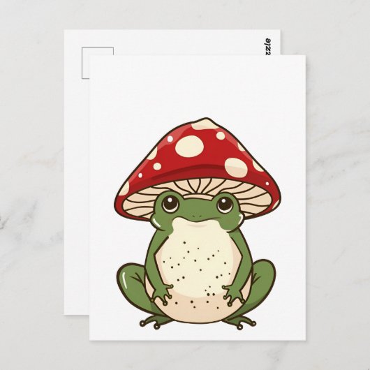 Alberner Froschfliegenpilz Postkarte (Vorne/Hinten)