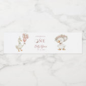 Alberner Gänseblütengarten Pilz Wasserflaschenetikett (Einzelnes Label)