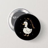 Alberner Gänseraum als Hochzeitsbräuner Button (Vorne & Hinten)