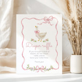 Alberner Gänserosa Bogen Vintager Windeln Poster