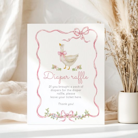 Alberner Gänserosa Bogen Vintager Windeln Poster