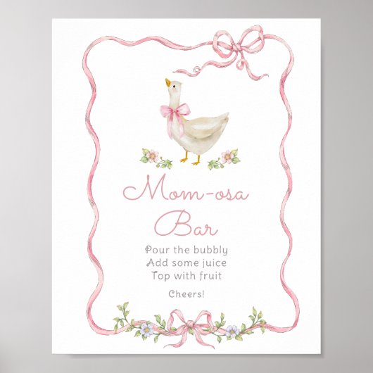 Alberner Gänserosa Bug Momosa Bar Poster (Vorne)