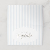 alberner Gänsestreifen mit gefalteter Speisekarte Platzkarte (Außenseite Aufgefaltet)