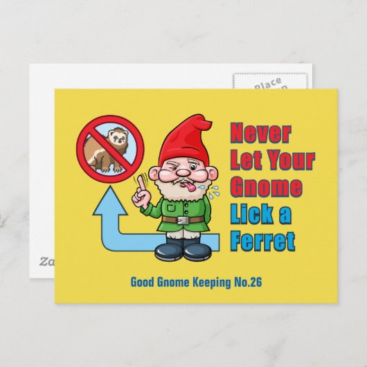 Alberner Gnome und Frettchen Postkarte (Vorne/Hinten)