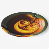Alberner Herr Pumpkin Head Pappteller (Schrägansicht)