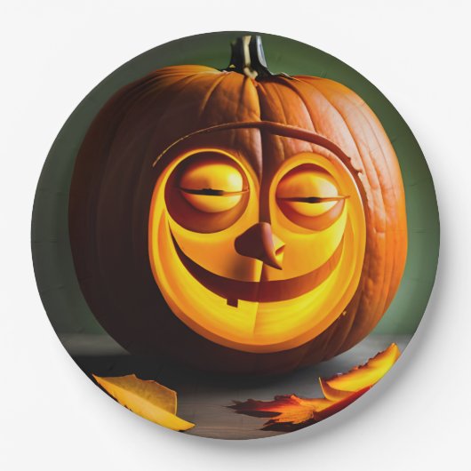 Alberner Herr Pumpkin Head Pappteller (Vorderseite)