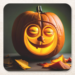 Alberner Herr Pumpkin Head Rechteckiger Pappuntersetzer