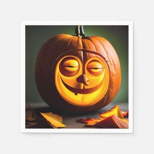 Alberner Herr Pumpkin Head Serviette (Vorderseite)