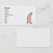 alberner Hot Dog in Knospenkartoon Visitenkarte (Vorne/Hinten)