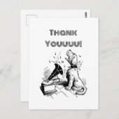 Alberner Hund Dankeschön Karte, benutzerdefiniert  Postkarte (Vorne/Hinten)