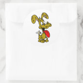 Alberner Hund Runder Aufkleber (Tasche)