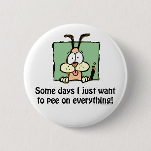 Alberner Hundepipi-Spaß Button