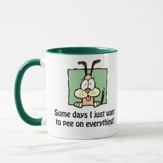 Alberner Hundepipi-Spaß Tasse (Links)