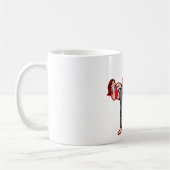 Alberner Junge Kickboxing ist für Mädchen Kaffeetasse (Links)