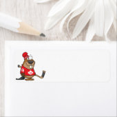 alberner kanadischer Hockey-Biber-Cartoon (Insitu)