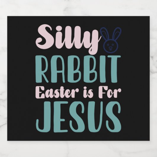 Alberner Kaninchenoster für Jesu Ostern Bierflaschenetikett (Einzelnes Label)