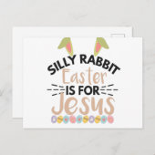 Alberner Kaninchenoster für Jesus Funny Ostern Postkarte (Vorne/Hinten)