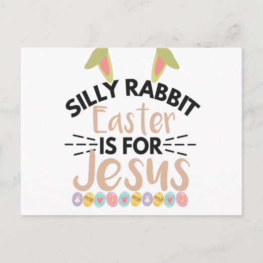 Alberner Kaninchenoster für Jesus Funny Ostern Postkarte (Vorderseite)