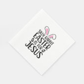 Alberner Kaninchenoster für Jesus Ostern Serviette (Ecke)