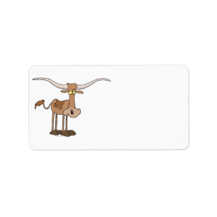 alberner Karikaturencharakter Adressaufkleber