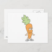 alberner KarottenCartoon Postkarte (Vorne/Hinten)
