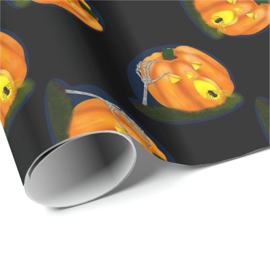 Alberner Kürbis Geschenkpapier (Rolleneckpunkt)