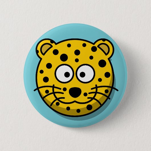 Alberner Leopard-Knopf Button (Vorderseite)