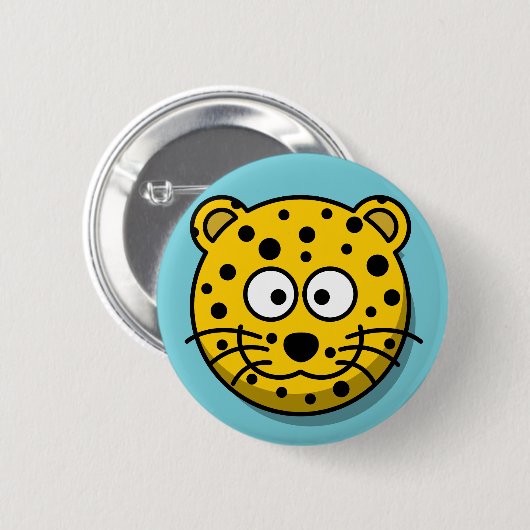 Alberner Leopard-Knopf Button (Vorne & Hinten)