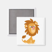Alberner Löwe! Cartoon Magnet (Vorderseite/Rückseite)