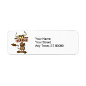 alberner lustiger, wütender Kuh-Cartoon (Vorne)