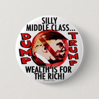 Alberner mittlere Klasse Anti-Trumpf 2016 Button