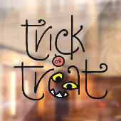 Alberner Monster-Maskentrick oder -Treff Fensteraufkleber (Blatt 2)