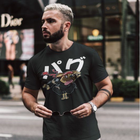 Alberner Mops Dog Samurai T-Shirt