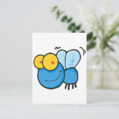 alberner niedlicher Cartoon Postkarte (Stehend Vorderseite)