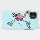 alberner niedlicher Joggen mit Flamingo Case-Mate iPhone Hülle (Rückseite (Horizontal))
