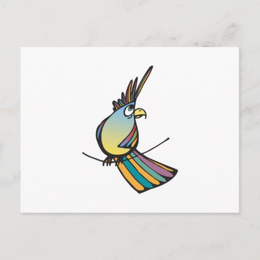 alberner Papagei Postkarte (Vorderseite)