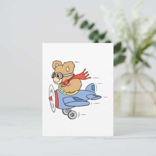 Alberner Pilotenbär Postkarte (Stehend Vorderseite)