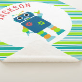 Alberner Roboter scherzt personalisiertes Sherpadecke (3/4)