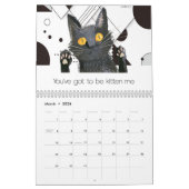 Alberner Schwarz-Weiß-Kalender Kalender (Mär 2026)