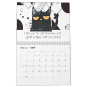 Alberner Schwarz-Weiß-Kalender Kalender (Feb 2027)