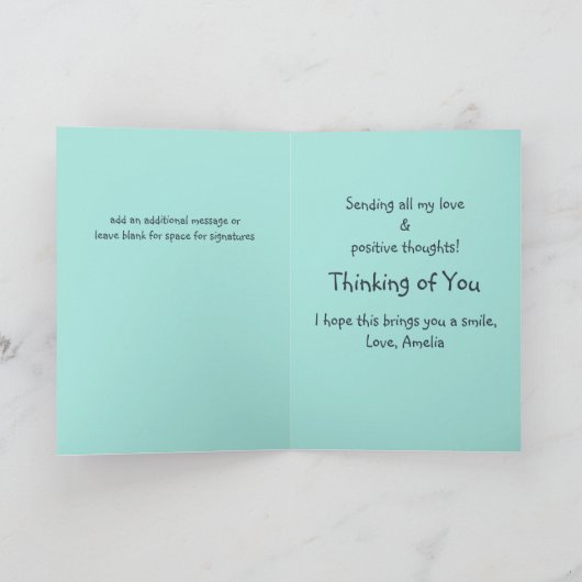 Alberner Schweinestack Barnyard Spaß Denken Sie an Karte (Innenseite)