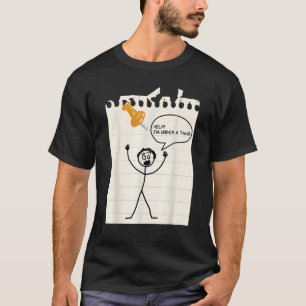 Alberner Stick Man Stick Black Short Sleeve für Me T-Shirt